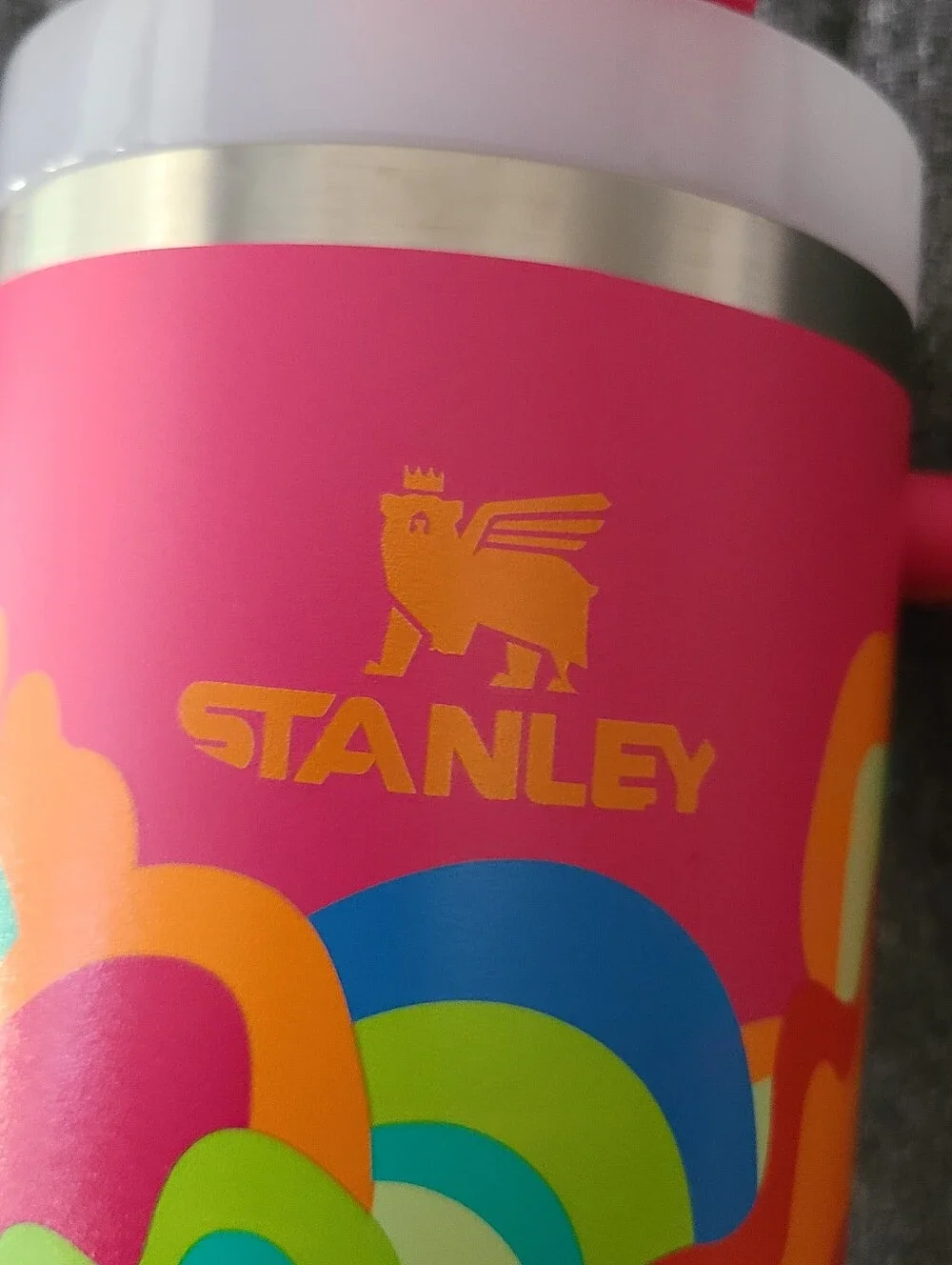 Authentic Stanley Cup Exclusive 40oz Quencher H2.0 Tumbler Tropical Wave